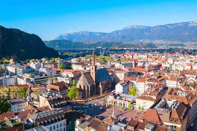 Vista da cidade de Bolzano